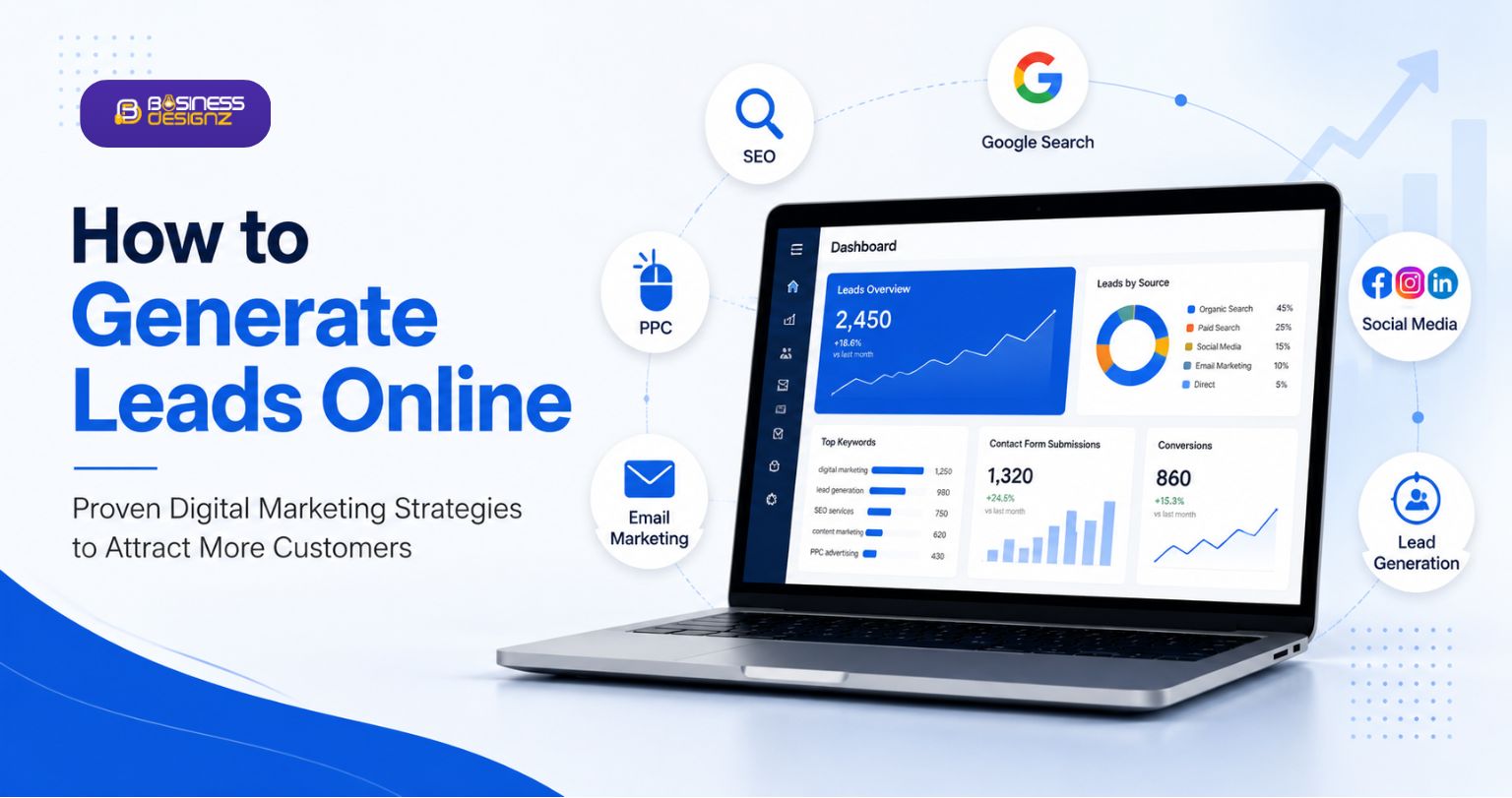 How to generate leads online using digital marketing strategies for business growth